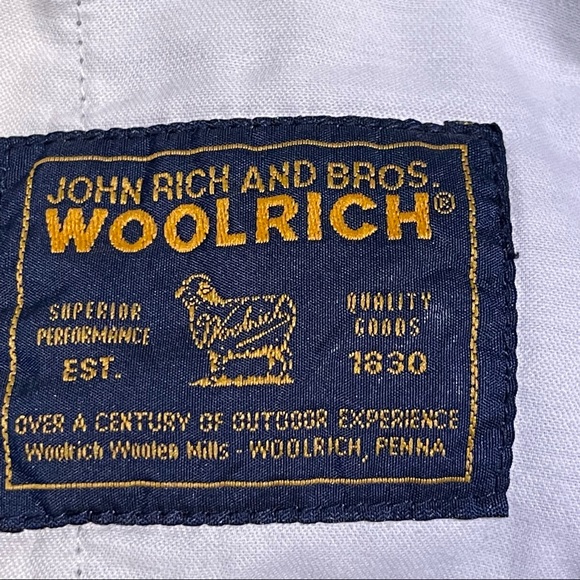 Woolrich Mens Shorts Green Garter Waist size 34 Cotton Short inseam - Picture 5 of 9